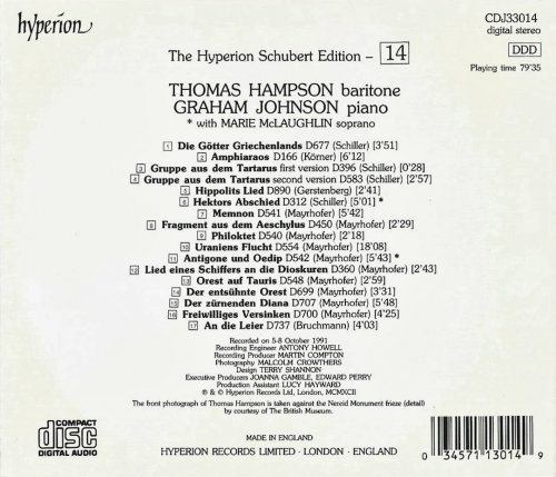 Thomas Hampson, Graham Johnson - Schubert: Complete Songs, Vol. 14 (1992)