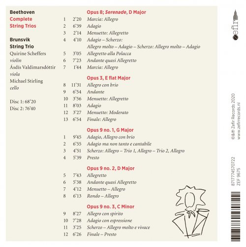 Brunsvik String Trio - Beethoven: Complete String Trios (2020) [Hi-Res]