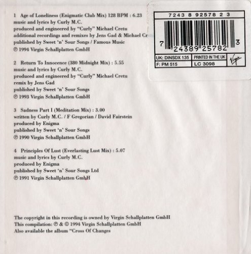 Enigma - Age of Loneliness (1994) CD-Rip