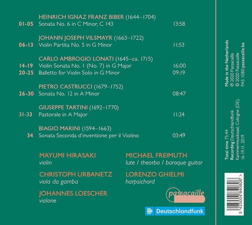 Mayumi Hirasaki & Lorenzo Ghielmi - L'arte della scordatura: Violin Works from Biber to Tartini (2020) [Hi-Res]