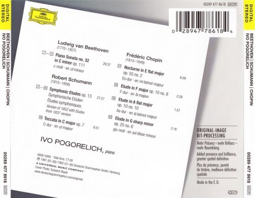 Ivo Pogorelich - Beethoven, Schumann, Chopin (1982) [2010]