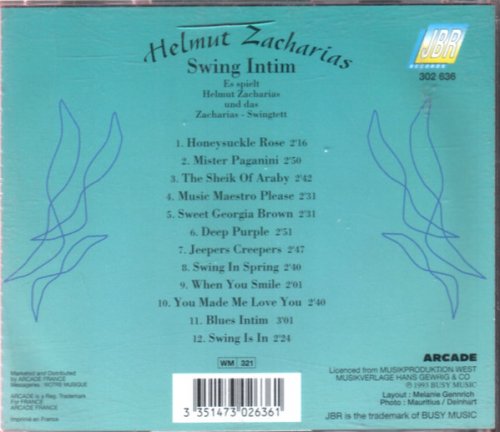 Helmut Zacharias - Swing Intim (1976) [1993]