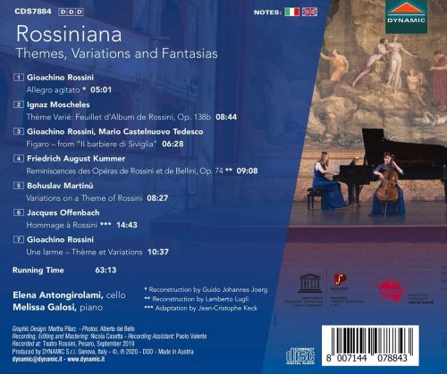 Elena Antongirolami & Melissa Galosi - Rossiniana: Themes, Variations & Fantasias (2020) [Hi-Res]
