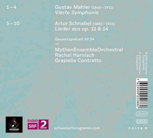 MythenEnsembleOrchestral - Mahler: Vierte Symphonie / Schnabel: Lieder aus, Op. 11 & 14 (Kammerfassungen) (2020)