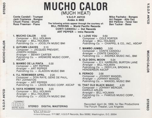 Art Pepper & Conte Candoli - Mucho Calor (1958) CD Rip