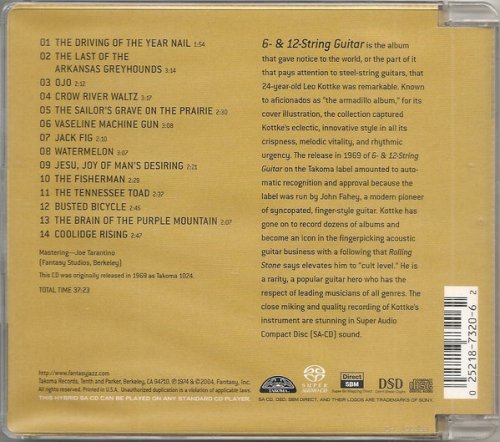 Leo Kottke - 6 & 12 String Guitar (1969) [2004 SACD]