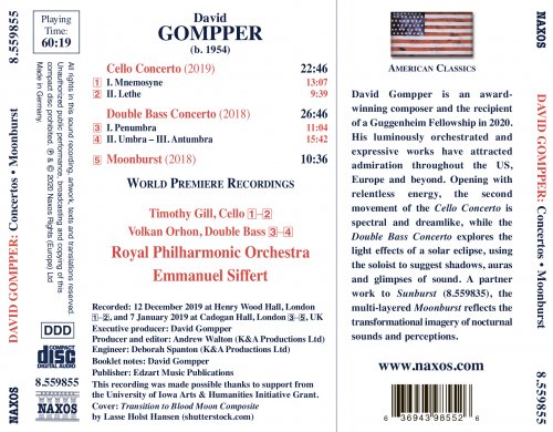 Volkan Orhon, Timothy Gill, Emmanuel Siffert, Royal Philharmonic Orchestra - David Gompper: Orchestral Works (2020) [Hi-Res]