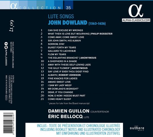 Damien Guillon & Eric Bellocq - Dowland: Lute Songs (2011)