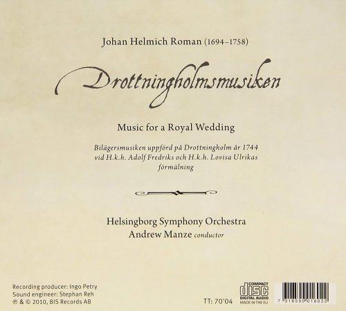 Helsingborg Symphony Orchestra, Andrew Manze - Johann Helmich Roman: Drottningholmusiken (2010) [Hi-Res]