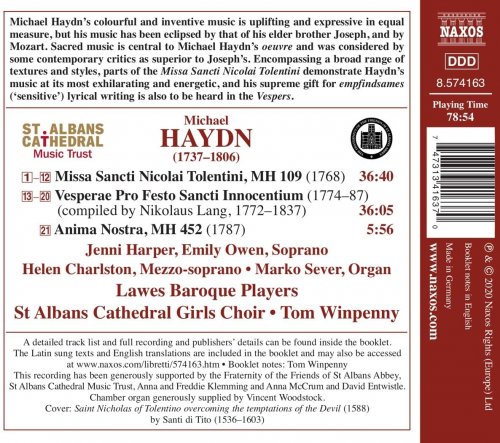 Lawes Baroque Players, St. Albans Cathedral Girls Choir, Marko Sever, Tom Winpenny - M. Haydn: Sacred Works (2020) [Hi-Res]