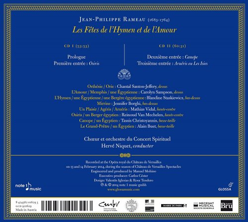 Le Concert Spirituel, Hervé Niquet - Jean-Philippe Rameau: Les fêtes de l'Hymen et de l'Amour (2014) [Hi-Res]