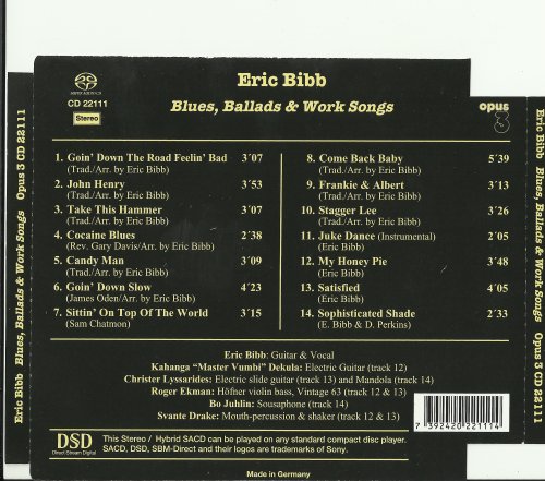 Eric Bibb - Blues, Ballads & Work Songs (2011) [SACD]