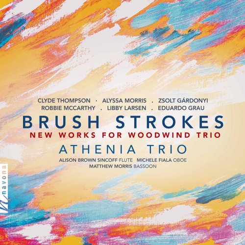 Athenia Trio - Brush Strokes: New Works for Woodwind Trio (2020) [Hi-Res]