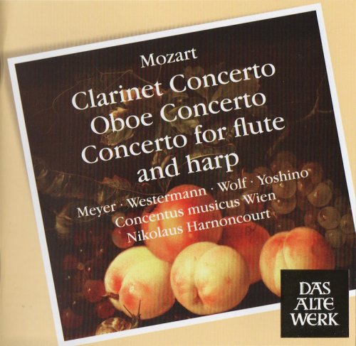Nikolaus Harnoncourt - Mozart: Clarinet Concerto, Oboe Concerto, Concerto for flute and harp (2007)