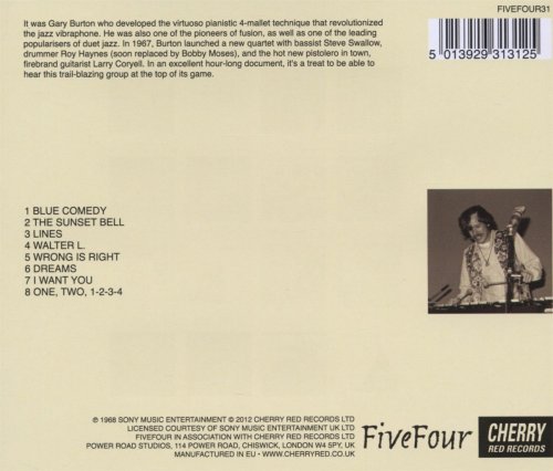 Gary Burton Quartet - In Concert: Recorded Live at Carnegie Recital Hall (1968) [2012]