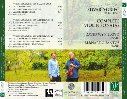 David Lloyd - Edvard Grieg: Complete Violin Sonatas (2020)
