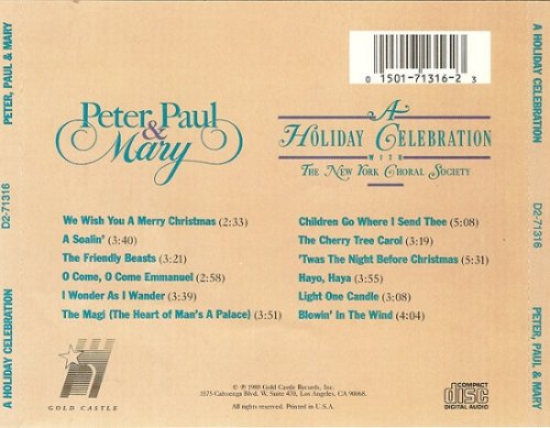 Peter, Paul & Mary With The New York Choral Society - A Holiday Celebration (1988)