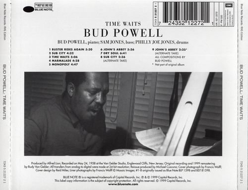 The Amazing Bud Powell - Time Waits (1958) 320 kbps+CD Rip{RVG Edition}