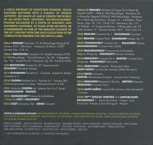 Julius Katchen - The Complete Decca Recordings (1947–1968) [2016 36 CD]