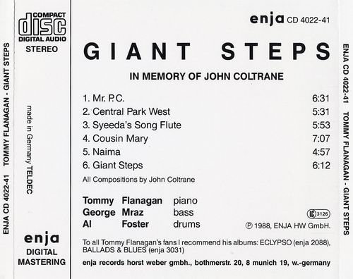 Tommy Flanagan - Giant Steps (In Memory of John Coltrane) (1982)