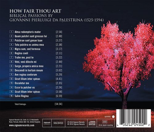 The King's Singers - How Fair Thou Art: Biblical Passions by Giovanni Pierluigi da Palestrina (2016) [Hi-Res]