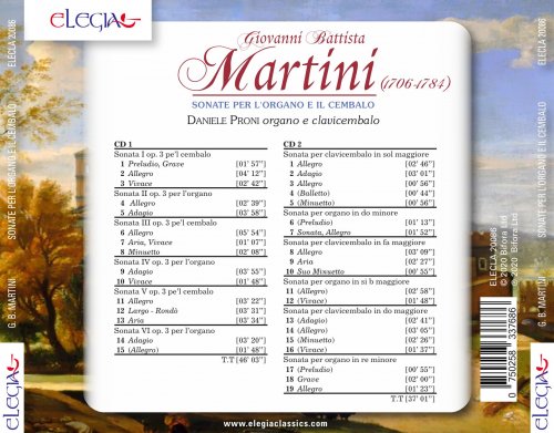 Daniele Proni - Giovanni Battista Martini: Sonate per l'organo e il cembalo (2020)