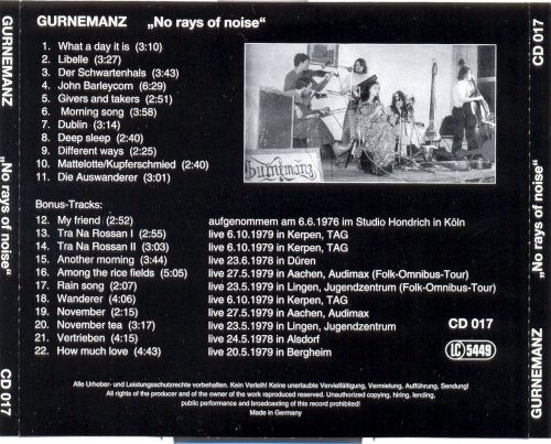 Gurnemanz - No Rays Of Noise (Reissue) (1976/1996)