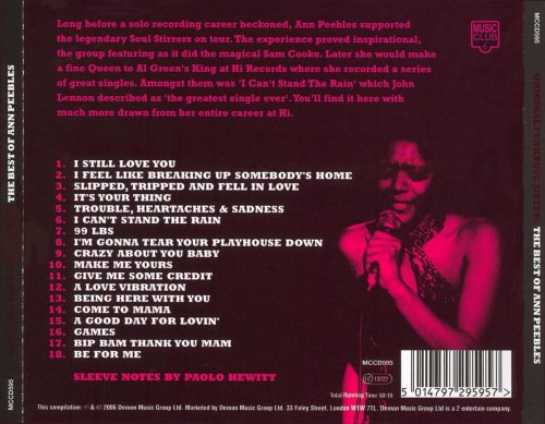 Ann Peebles - Original Funk Soul Sister: The Best Of Ann Peebles (2006)