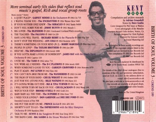 VA - Birth Of Soul Volume 3 (2001)