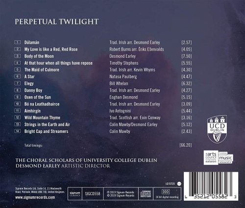 The Choral Scholars of University College Dublin & Desmond Earley - Perpetual Twilight (2019) [Hi-Res]