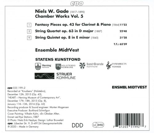 Ensemble MidtVest - Gade: Chamber Works, Vol. 5 (2021)