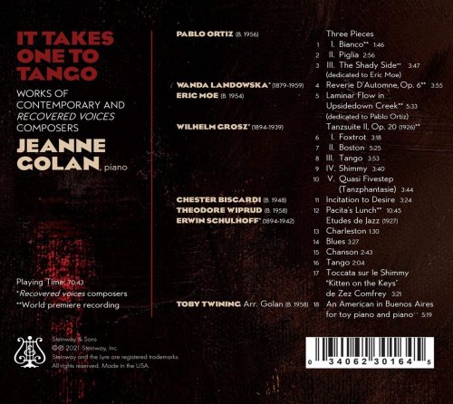 Jeanne Golan - It Takes One to Tango (2021) [Hi-Res]