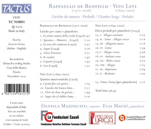Elia Macrì, Daniela Mazzucato - Banfield & Levi: Works (2021)