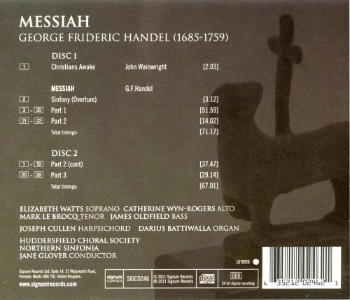 Huddersfield Choral Society, Northern Sinfonia, Jane Glover - Handel: Messiah (2011) [Hi-Res]