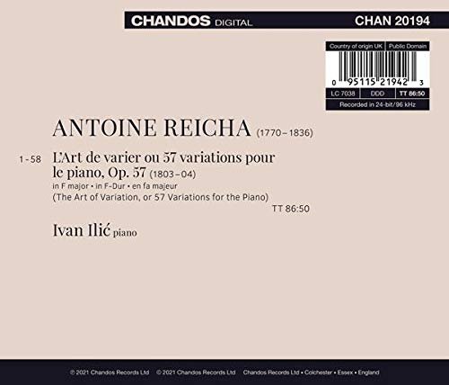 Ivan Ilić - Reicha Rediscovered, Vol. 3 (2021) [Hi-Res]