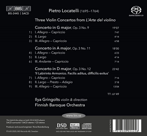 Ilya Gringolts & Finnish Baroque Orchestra - Il labirinto armonico (2021) [Hi-Res]