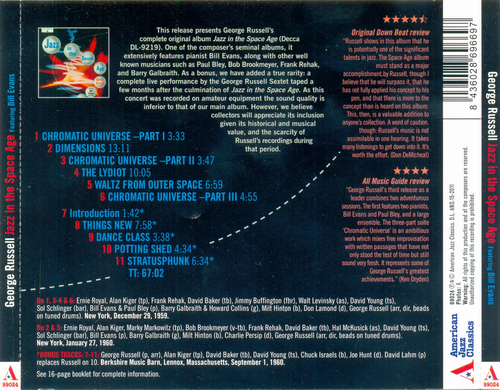 George Russell And His Orchestra feat. Bill Evans - Jazz In The Space Age (1960) 320 kbps+CD Rip