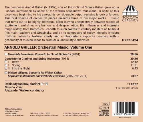 Alexander Walker, Musica Viva Chamber Orchestra, Denis Myasnikov - Arnold Griller: Orchestral Music, Vol. 1 - Works for Chamber Orchestra (2017) [Hi-Res]