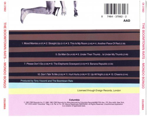The Boomtown Rats - Mondo Bongo (1981) [1990] CD-Rip
