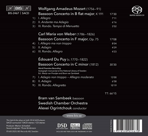 Alexei Ogrintchouk, Swedish Chamber Orchestra, Bram van Sambeek - Mozart, Weber & Du Puy: Bassoon Concertos (2020) [CD-Rip]