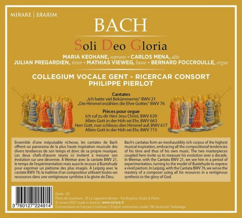 Maria Keohane, Carlos Mena, Julian Pregardien, Mathias Vieweg, Bernard Foccroulle, Collegium Vocale Gent, Ricecar Consort, Philippe Pierlot - Soli Deo Gloria (2021) [Hi-Res]