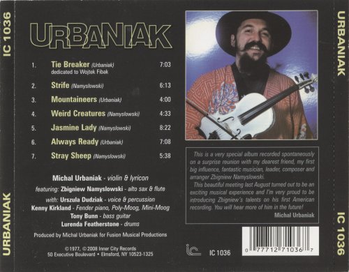 Michal Urbaniak - Urbaniak (1977) [2013]