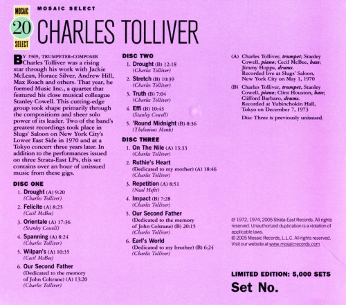 Charles Tolliver - Mosaic Select 20 (2005) [Box Set 3CD]