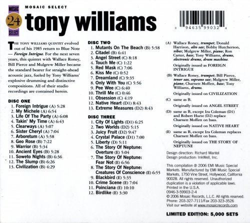 Tony Williams - Mosaic Select 24 (2006) [Box Set 3CD]