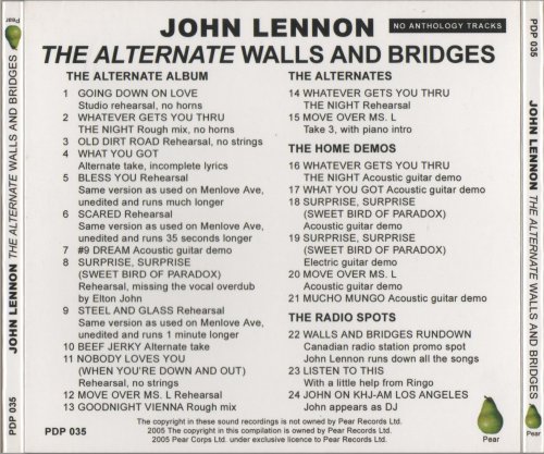 John Lennon - The Alternate Walls And Bridges (2005)