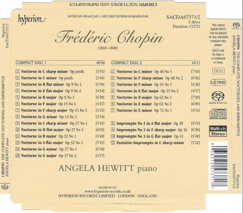 Angela Hewitt - Chopin: Nocturnes & Impromptus (2004) [SACD]