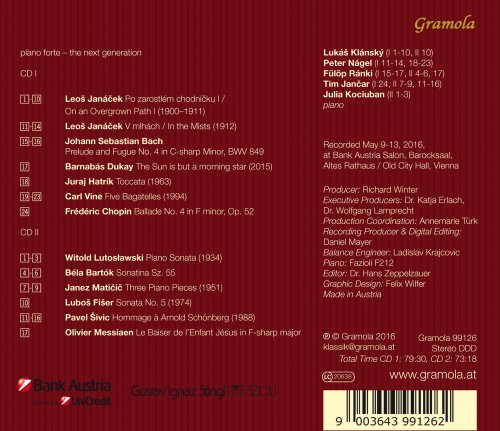 Lukas Klansky, Peter Nagel, Fülöp Ranki, Tim Jancar, Julia Kociuban - Piano Forte: The Next Generation (2017) [Hi-Res]
