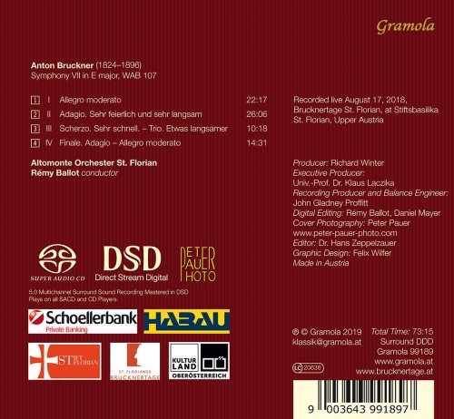 Altomonte Orchester St. Florian, Rémy Ballot - Bruckner: Symphony No. 7 in E Major, WAB 107 (2019) [Hi-Res]