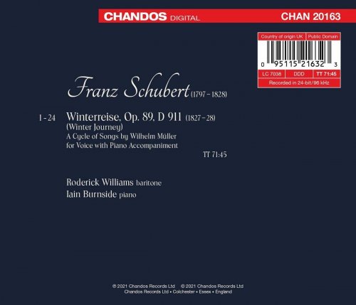 Roderick Williams & Iain Burnside - Schubert: Winterreise, Op. 89, D. 911 (2021) [Hi-Res]