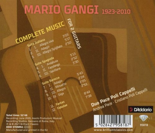 Andrea Pace, Cristiano Poli Cappelli & Duo Pace Poli Cappelli - Gangi: Complete Music for 2 Guitars (2021) [Hi-Res]